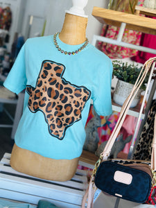That Leopard Texas Tee in SS