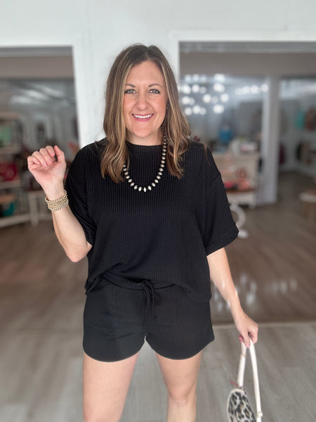 Getaway Top Black
