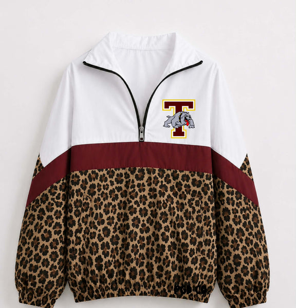 Thorndale Bulldogs Leopard Pullover (T-Bulldog Logo)