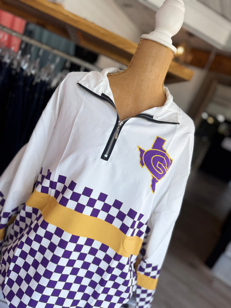 Granger Lions Checkered Pullover