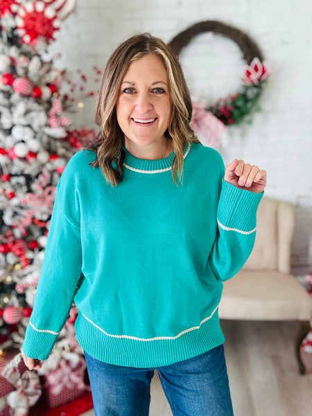 Sea Green Sweater