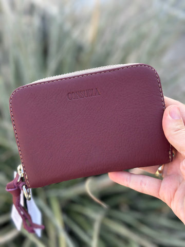 Plum Zippy Wallet