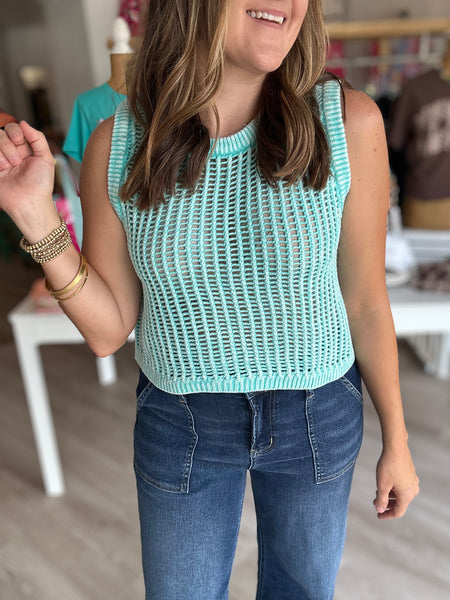 Mint Knit Tank