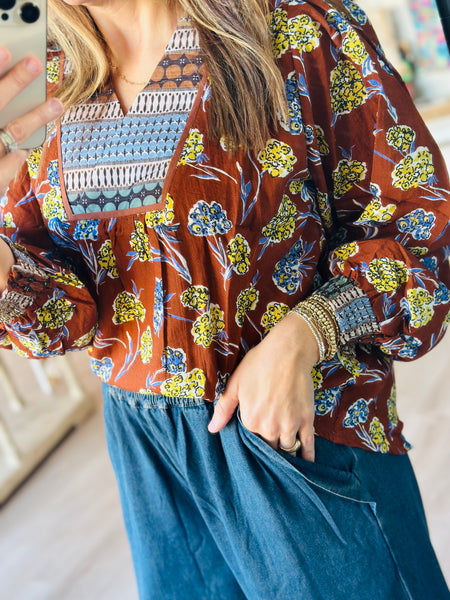 Fall Florals Top