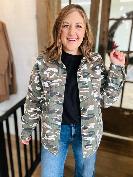 Camo Jean Jacket
