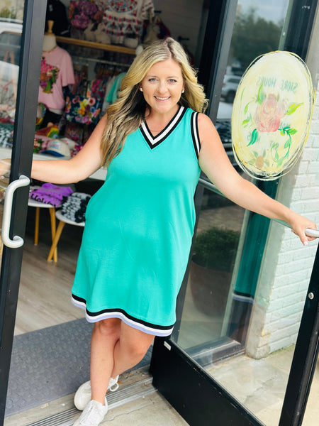 Green Shift Dress