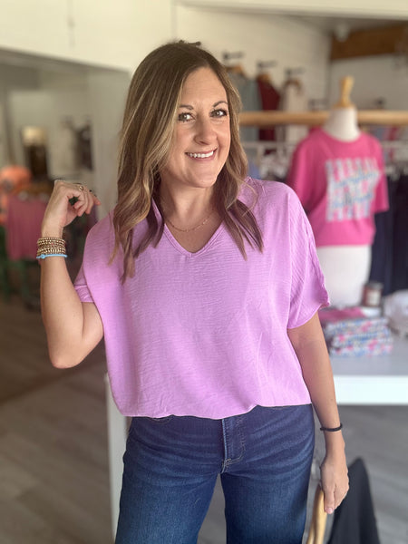 Abby Top in Mauve