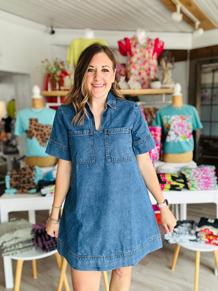 Denim Mini Dress