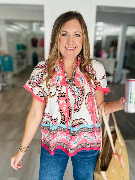 Honey Floral Top