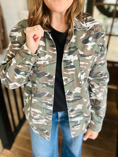 Camo Jean Jacket