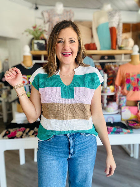 Here We Are Sweater Top