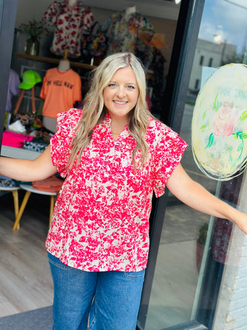 Rose Floral Top