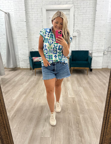 Floral Flutter Top