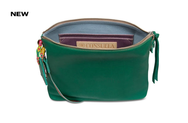Teal Downtown Crossbody
