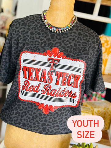 Here for the Red Raiders Youth - Leopard