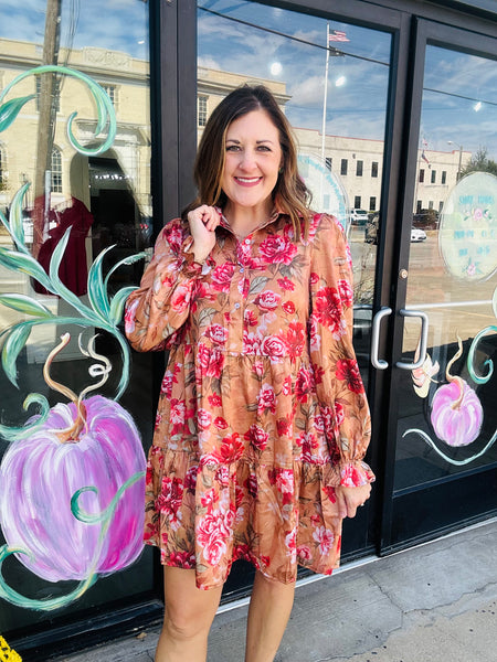 Vintage Floral Dress