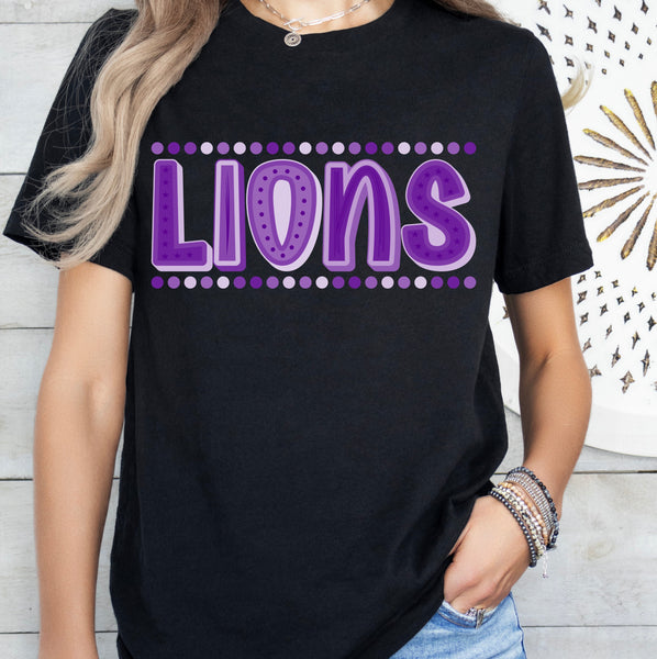 On the Bright Side - Lions in Purple