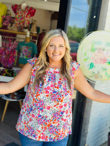 Rose Flutter Top