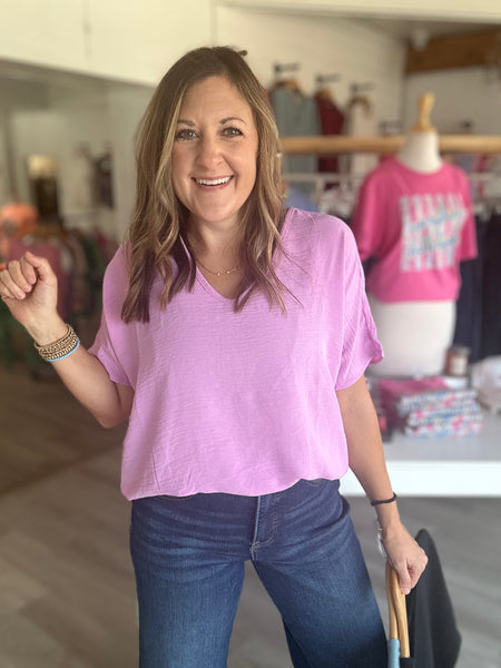 Abby Top in Mauve