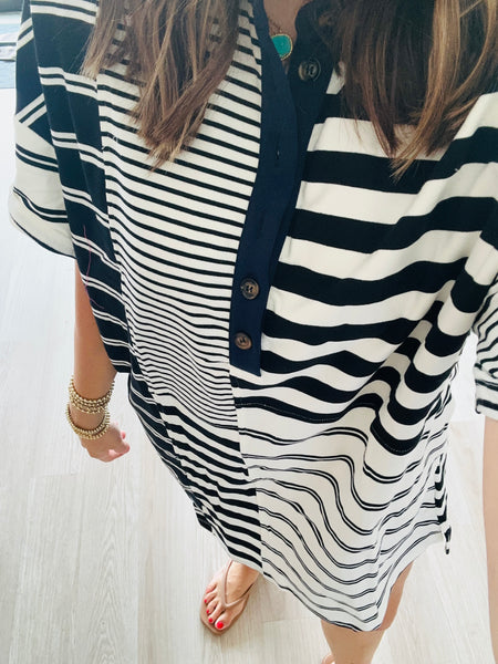 Stripe Colorblock Dress
