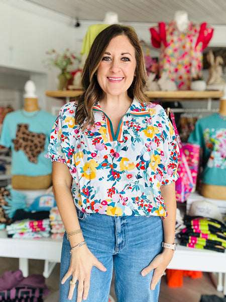 Peacock Blue Blouse