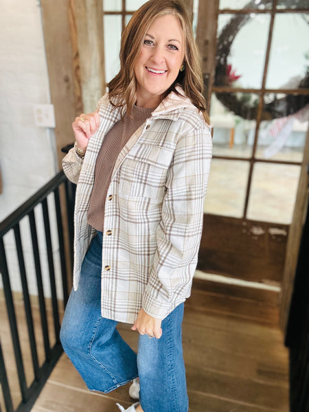 Khaki Plaid Jacket