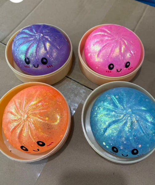 Large Glitter Dumpling Squishy