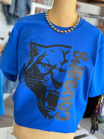 We are the Cougars on Blue