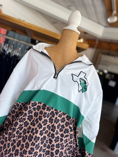 Burnet Bulldogs Leopard Pullover