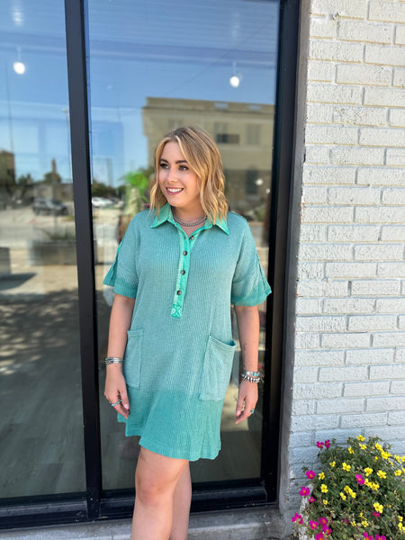 Summer Mineral Dress in Turquoise