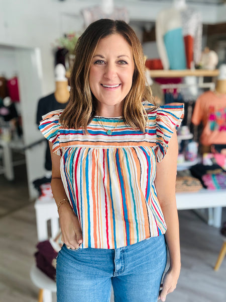 Serape Stripes Top