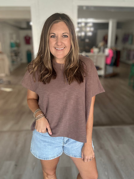 Mocha Cotton Tee