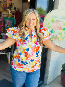 Sunshine Floral Top