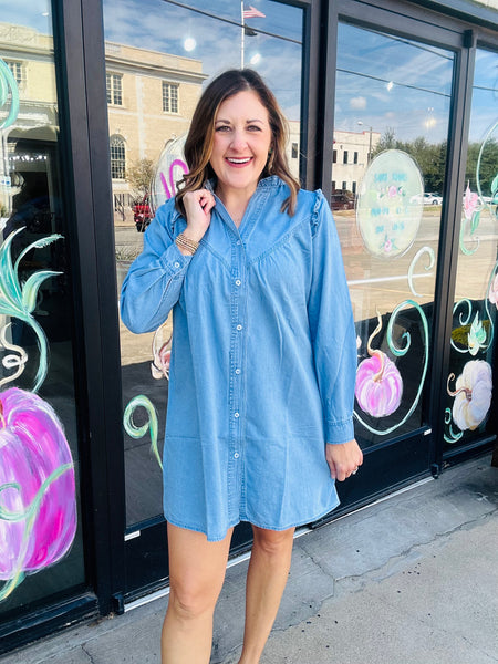 Cue the Chambray Dress