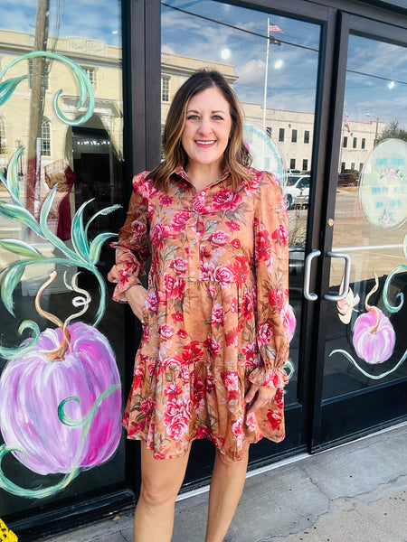 Vintage Floral Dress