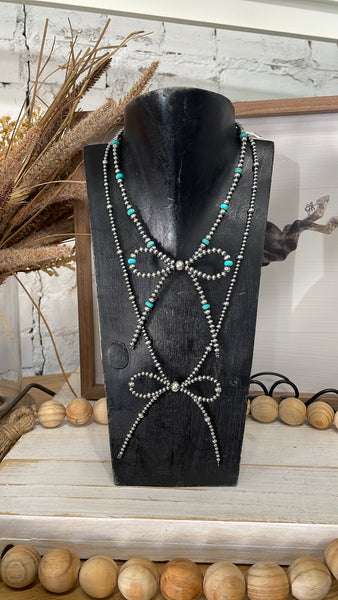 Ws 21” Navajo Pearl Bow Necklace