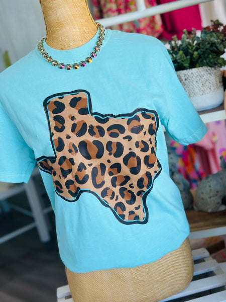 That Leopard Texas Tee in SS