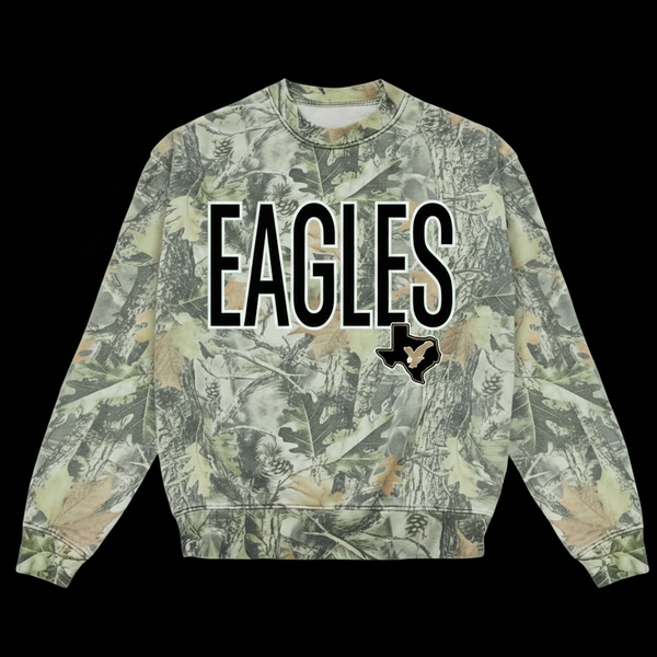 Classic Camo Game Day Sweatshirt: Rogers Eagles