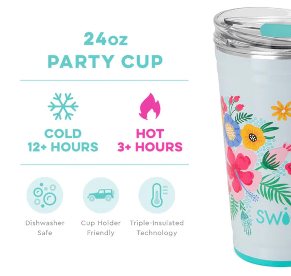 Island Bloom Party Cup - 24oz