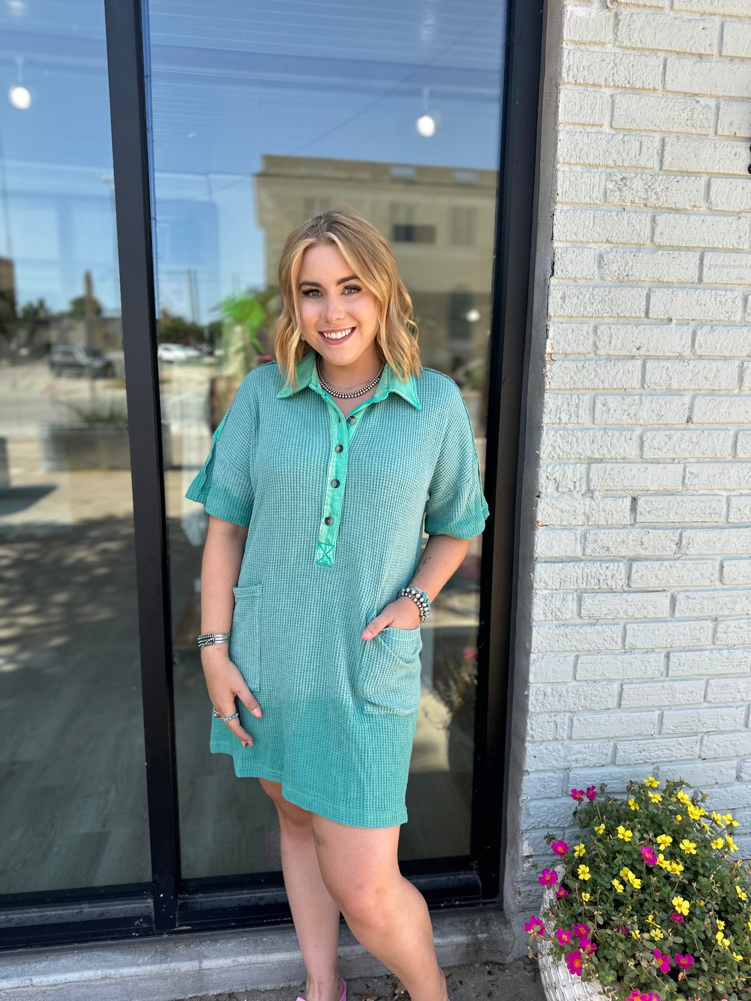 Summer Mineral Dress in Turquoise