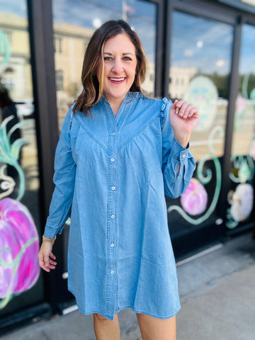 Cue the Chambray Dress