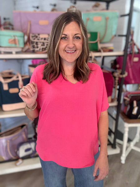 Abby Fuchsia Top