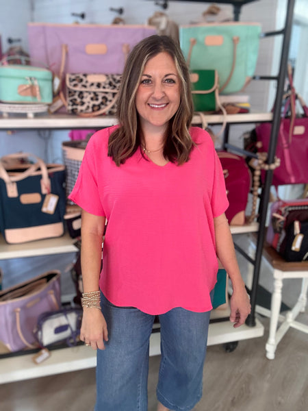 Abby Fuchsia Top