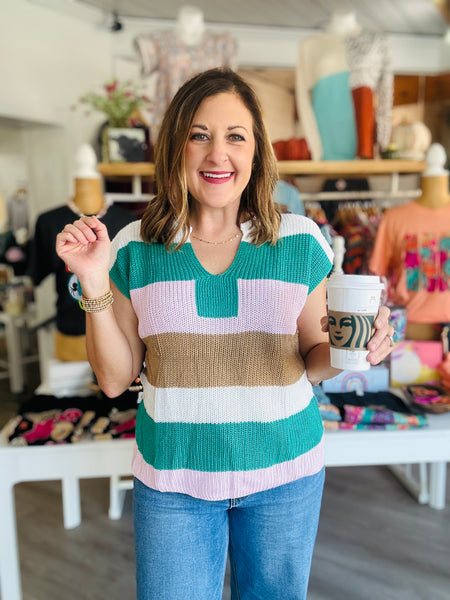 Here We Are Sweater Top