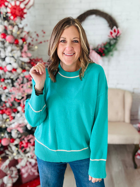 Sea Green Sweater