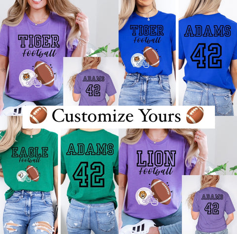 Custom Football Tee