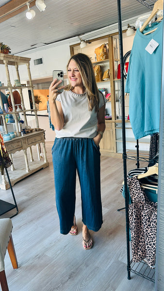 Sand Beige Stitch Top