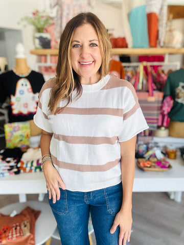 Cute in Khaki Top
