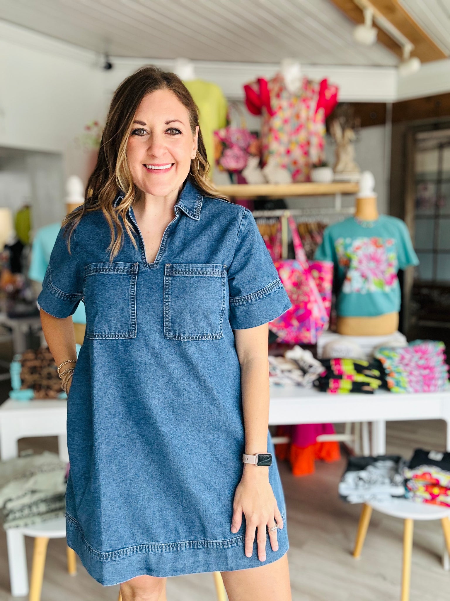 Denim Mini Dress