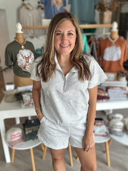 Heather Grey Luxe Top